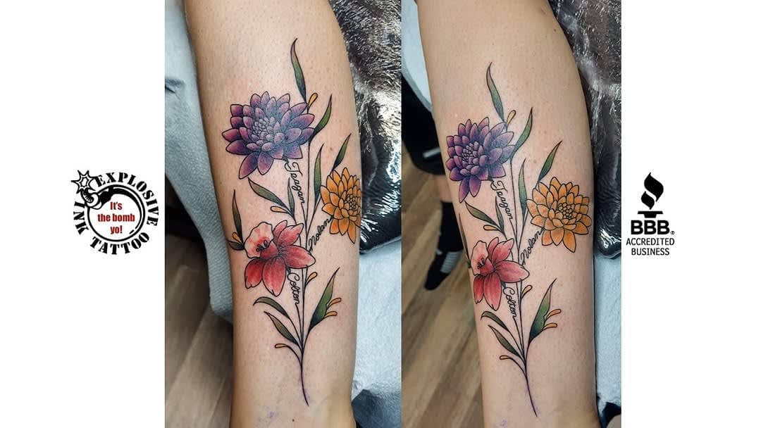 Tattoo work by Explosive Ink Tattoo — photo 8 of 10