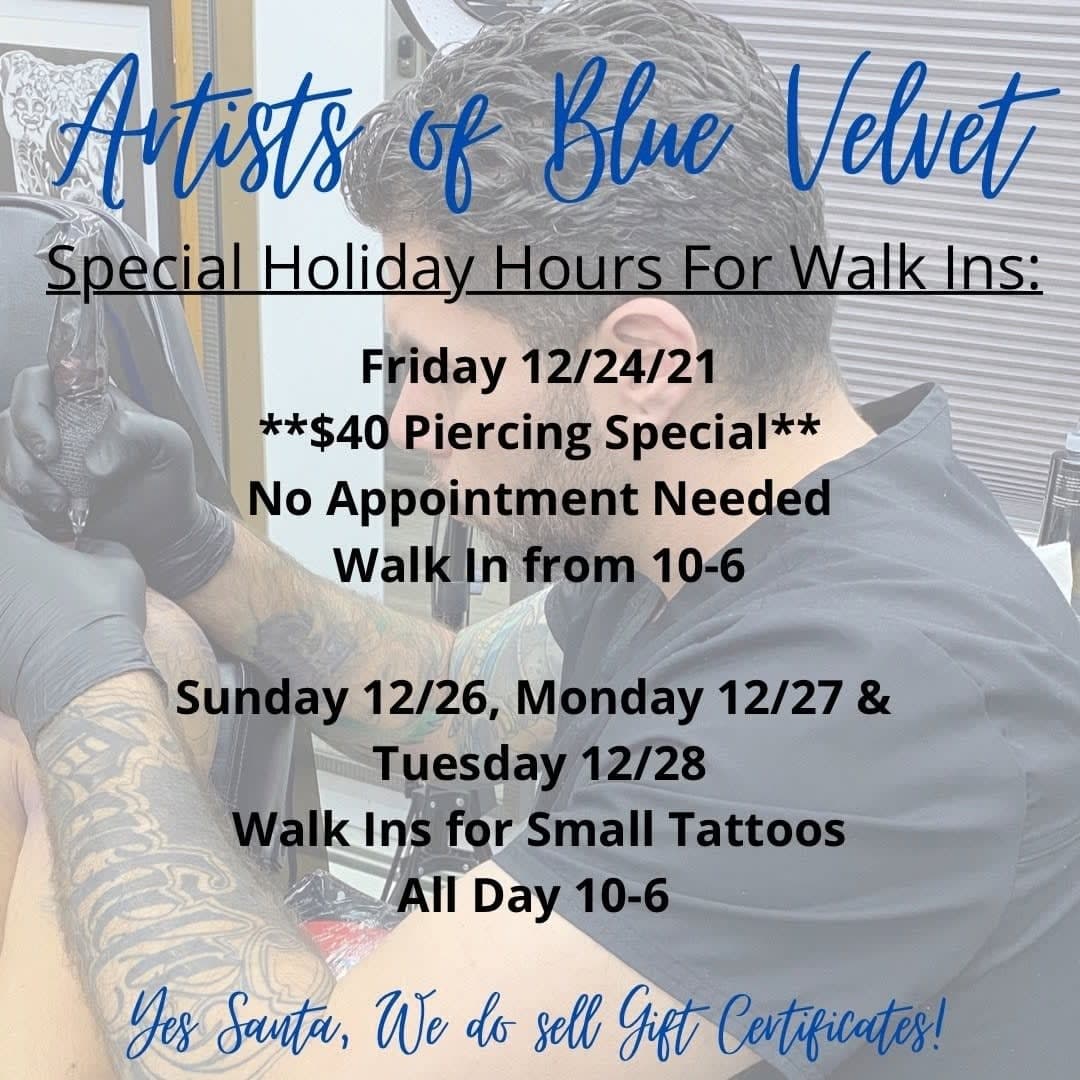 Artists of Blue Velvet Tattoo — tattoo shop in Langhorne, PA — photo 1