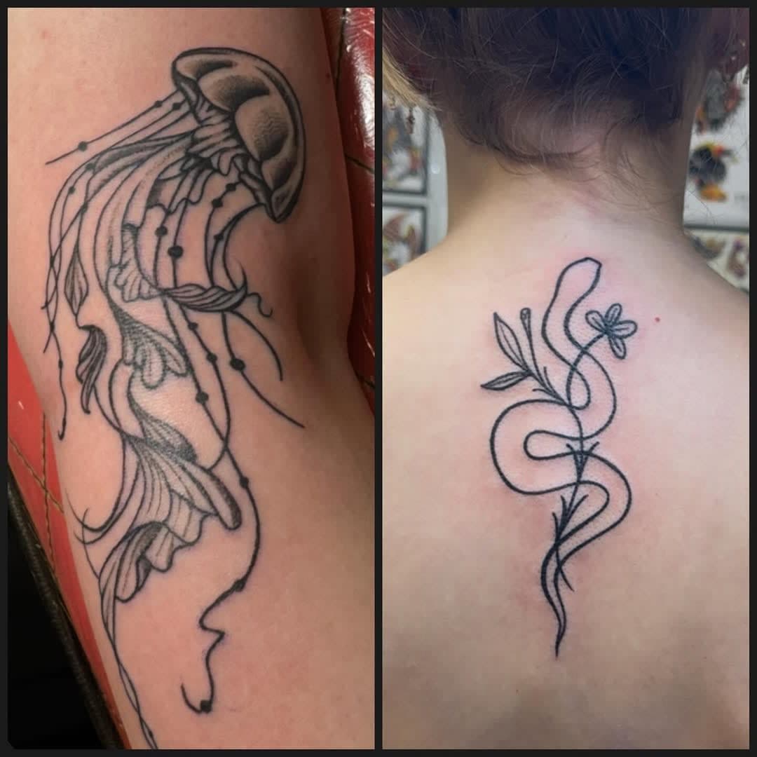 Tattoo work by -Born Again Tattoo- New Tattoos, Coverings, Repairs, & Restorations…Made Daily! — photo 2 of 7